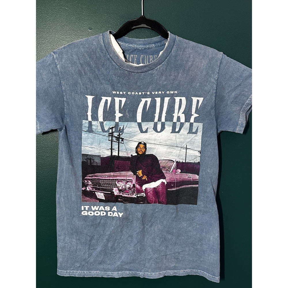 Ice Cube Blue "It Was A Good Day" Short Sleeve T-Shirt Size Small SKU 1-035